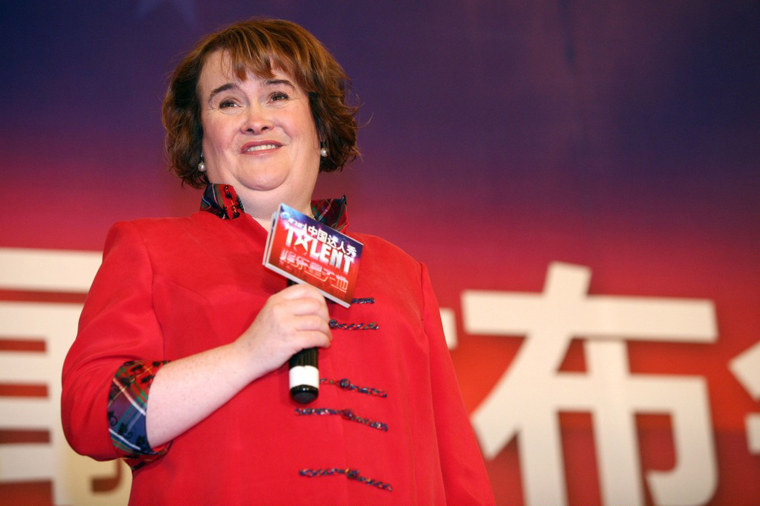 Image: Susan Boyle Attends Press Conference In Shanghai